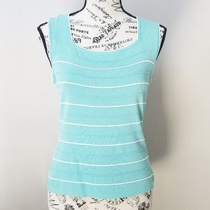 Cute summer dressy tank top, Tiffany blue